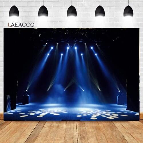 Laeacco Dance Bar Stage Lighting Atmosphere Party Real Scene Background Baby Customized Poster Portrait Photographic Backdrops