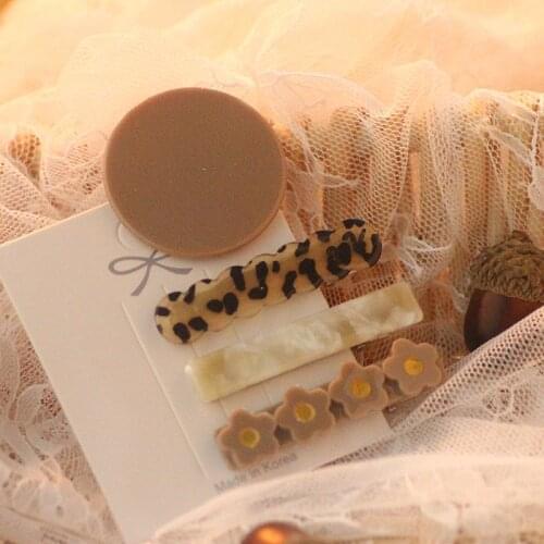 Mi Dairy Brand Wholasela Mix Package Acrylic Star Alligator Clips lovely Pentagram Barrettes Cute Clip For Girls