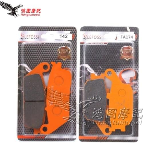 Motorcycle Front Rear Brake Pads For Honda VRX400 VRX400T VRX 400 96 CBF500 CBF 500 Non ABS 04 VTX1300 VTX1300S VTX 1300 07-08