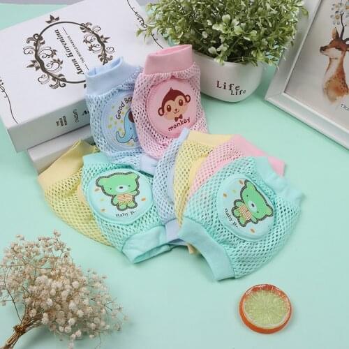 0-3 Year Babys Non-slip Baby Girls Boys Knee Pads Protector Crawling Elbow Kneepad Terry Thick Mesh Breathable Warmers Cotton