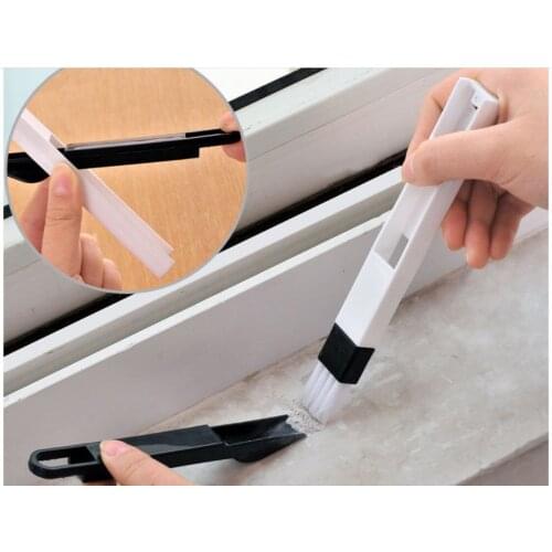Newest 2 in 1 Multipurpose Window Door Keyboard Cleaning Brush Cleaner+Dustpan 2 In 1 Tool NEW Color random