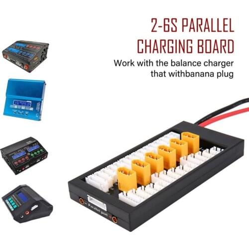 LiPo Battery Balance Charging Board Plate Compatible with 2-6S Parallel Connect Plate Charging LiPo LiFe Li-ion Batteries