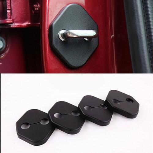 Fit for Honda CRV CR-V 2012-2016 4PCS ABS Car Door Lock Latches Striker Cover Protector