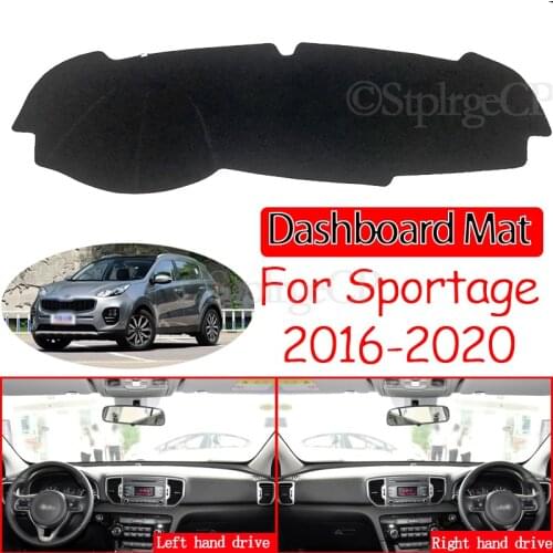 For Kia Sportage 2016 2017 2018 2019 2020 QL Anti-Slip Mat Dashboard Cover Pad Sunshade Dashmat Carpet Anti-UV Car Accessories R
