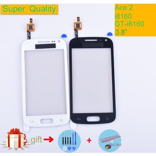 I8160 For Samsung Galaxy Ace 2 GT-i8160 i8160 Touch Screen Panel Sensor Digitizer Front Glass Lens Touchscreen NO LCD
