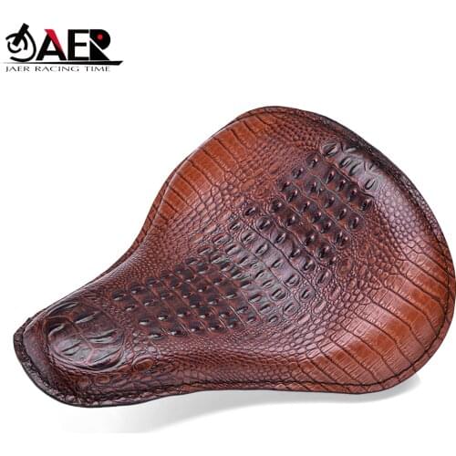 JAER Moto Sportster Custom Motocross seat For Harley Synthetic leather Bobber Chopper Motorcycle Solo Slim Seat Mount