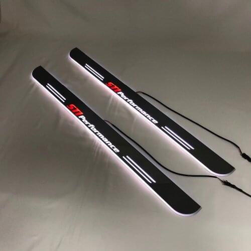 Express delivery led door sill plate strip welcome light threshold guard protectors for toyota 86 gt86,Subaru BRZ