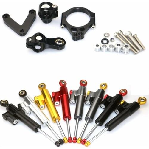 Motorcycle cnc Universal Stabilizer Damper Complete Steering Mounting Bracket For DUCATI 848 2008-2010