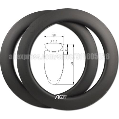 Carbon Fiber Bike Rims 20 Inch 18/20/24/28/32/36 Hole Clincher V Brake Carbon BMX Rims 20 50mm Depth 30mm Width 20" Bicycle Rims