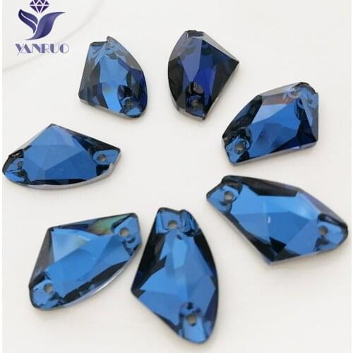 YANRUO 3256 Galactic Montana Sew On Rhinestone Attached Sewing Crystals Rhinestones On Clothes Sewing Crafts For Shoes