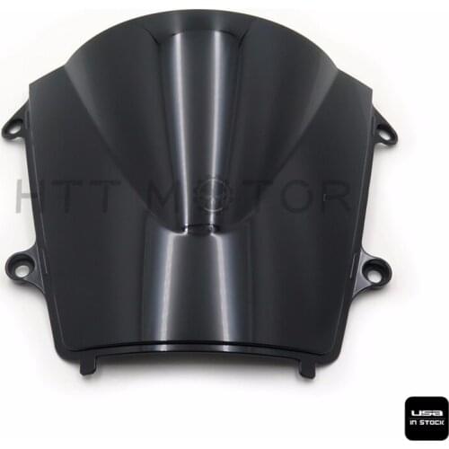Aftermarket free shipping motorcycle part SMOKE BLACK DOUBLE BUBBLE WINDSCREEN WINDSHIELD FOR 2013 2014 2015 2016 HONDA CBR600RR