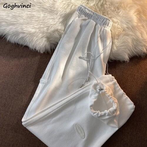 Pants Women Loose Chic Ulzzang Shirring Harem Cool Girls BF Fashion High Waist Solid Casual Hip Hop Stylish Students Streetwear