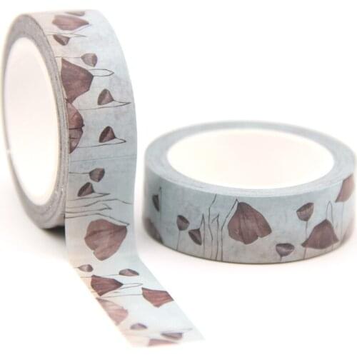 1PC/lot 15MM*10M Solar Term Winter Frost washi tape Masking Tapes Decorative Stickers DIY Stationery School Supply