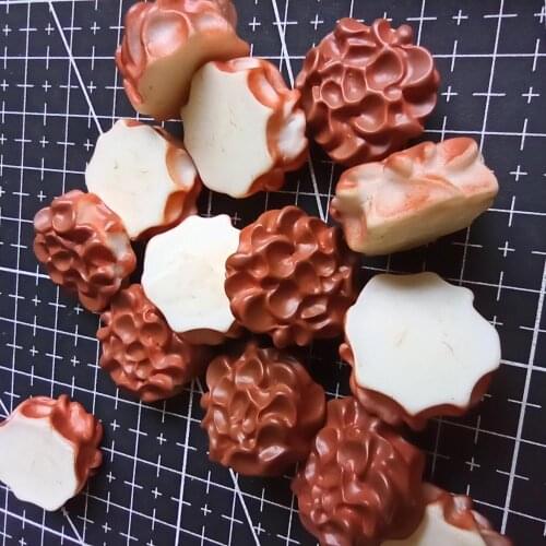 1pcs/lot resin flat back brown cookie chocolate 20mm Cabochons Hair Bow Center Card Frame Making Craft DIY