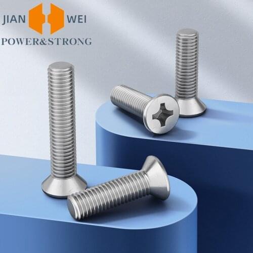 M1 M1.2 M1.4 M1.6 Stainless Steel 304 Phillips Flat Countersunk Head Micro Machine Screw GB819