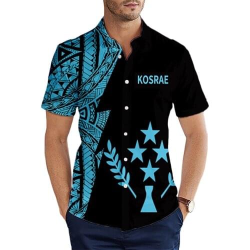 2021 Summer Short sleeve Shirts Amazing Polynesian Tattoo Turtle 3D All Over Printed Hawaiian Shirt Mens Casual Beach Shirt