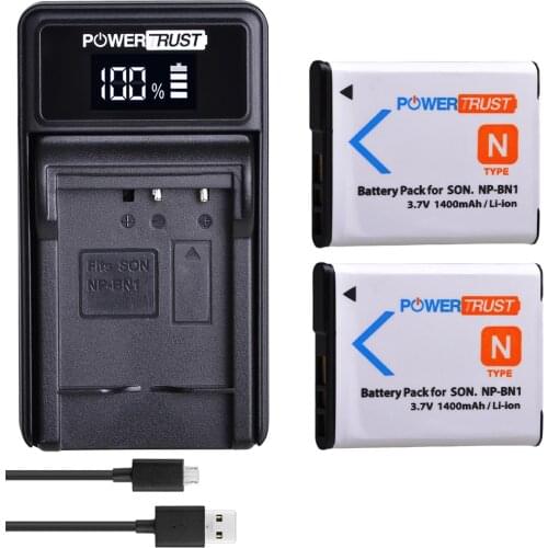 2Pcs NP-BN1 NP BN1 Battery and Charger For SONY DSC TX9 T99 WX5 TX7 TX5 W390 W380 W350 W320 W360 QX100 W370 Batteries