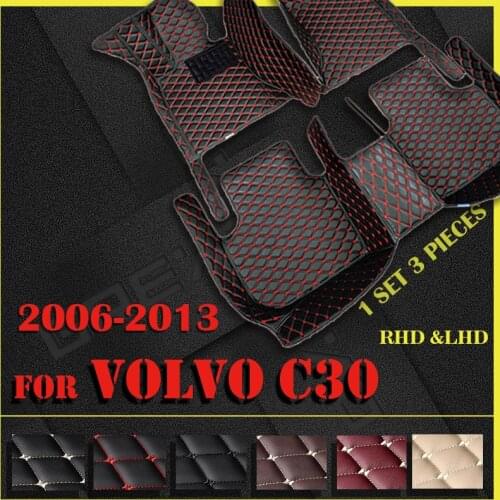 Car floor mats for Volvo C30 2006 2007 2008 2009 2010 2011 2012 2013 Custom auto foot Pads automobile carpet cover