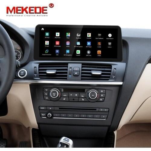 12.3" Blue Anti-Glare Screen Android 10.0 navigation Carplay + Auto Car Multimedia Player For BWM X3 F25 / X4 F26 CIC NBT System