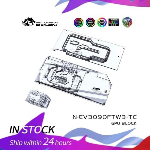 Bykski PC water cooling GPU cooler water Block video card for EVGA 3090 FTW3 ULTRA GAMING N-EV3090FTW3-TC