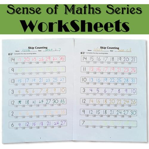 Sense of maths Series Black White Practice Exercise Paper Preschool Learning English Homework Workbook for Kids Worksheets Toy