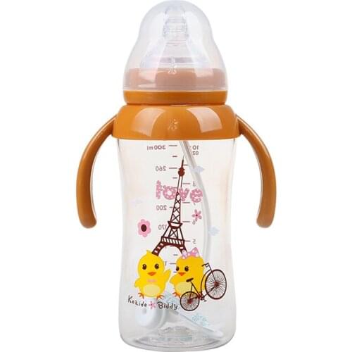 Children handle cartoon shatter-proof heat-resistant 60ml Anti-slip learn drinking sippy cup baby bottle on sale KD1231