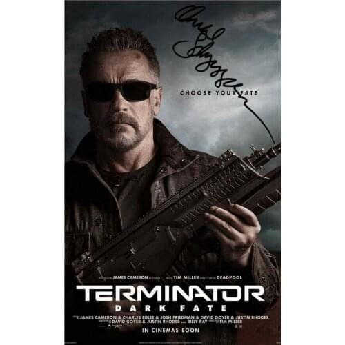 ARNOLD SCHWARZENEGGER Signed PHOTO Art Film Print Silk Poster Home Wall Decor 24x36inch