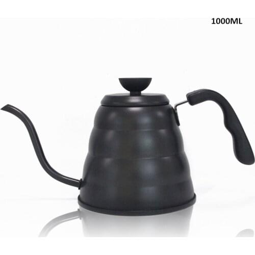 1L 304 Stainless Steel Gooseneck Kettle Coffee Maker Drip pot tea maker pot tetera cuello de cisne drip pot ابريق قهوة
