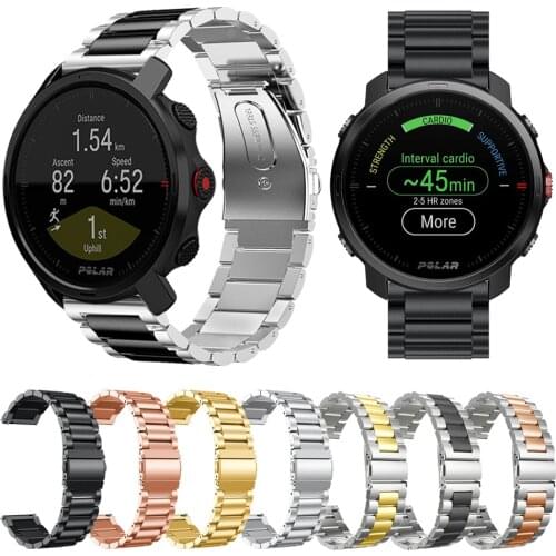 Classic metal strap For Polar Grit X Wrist Band Stainless Steel Watchband for POLAR Vantage M POLAR IGNITE Smart watch Bracelet