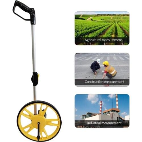 318mm Collapsible Mechanical Distance Measuring Wheel Handheld Wheel Range Finder Distance Measuring Tool Machine