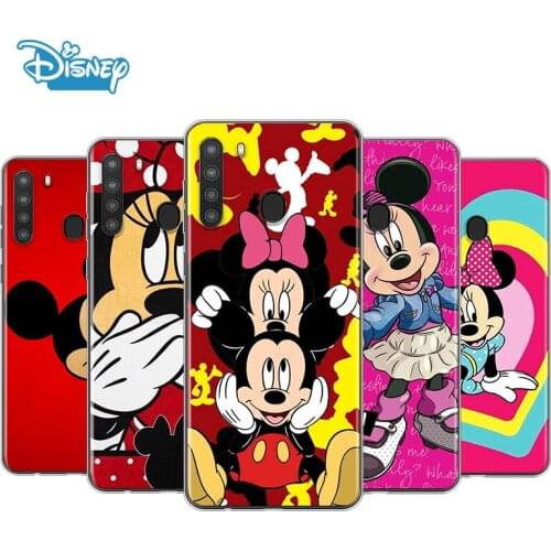 Red Mickey mouse For Samsung A90 A80 A70 A70S A60 A50 A40S A30 A20 A10S A10E A10 A2 Core Transparent Phone Case