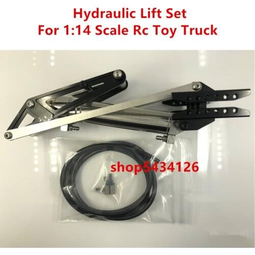 Metal Hydraulic Frame Chassis Lift Sets For 1/14 Rc Tractor Trailer Tamiya Arocs Benz 3348 Engineering Dump Truck Accessories