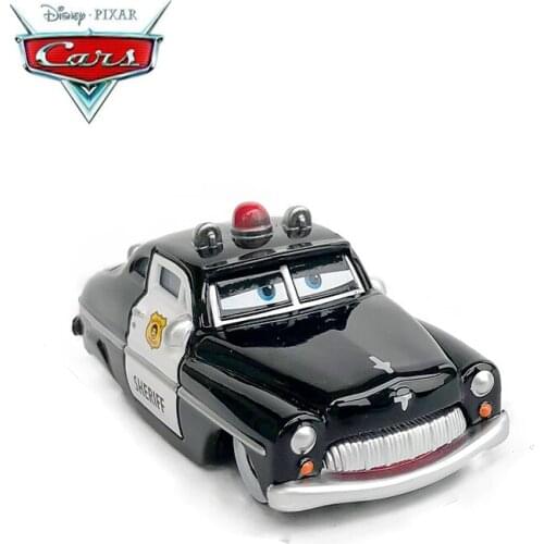 Disney Pixar Cars Diecast Sheriff Police Diecast Metal Alloy Model Cars Disney Car 1:55 Toy Collection Kids Best Gift children