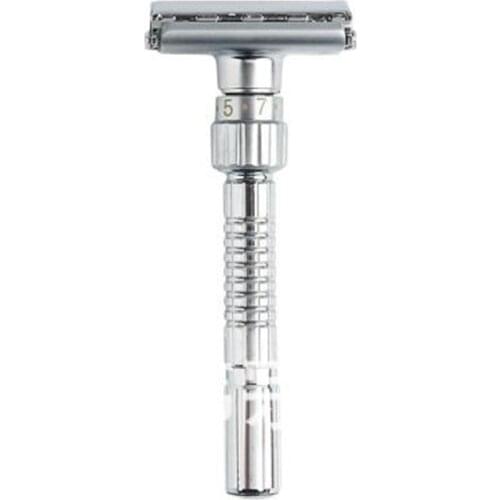 New Adjustable Double Edge Razor Classic Men Shaving Safety Razors Zinc Alloy Manual Shaver with Travel Box