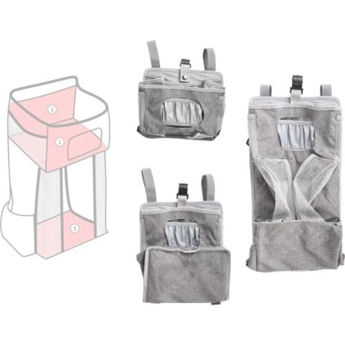 Baby Organizer Crib Hanging Storage Bag Foldable Nursing Stacker Caddy Organizer for Kids Essentials Bedding Set
