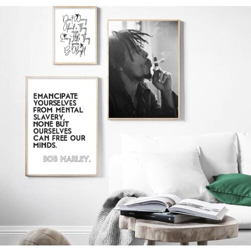 Reggae Music Singer Print Jamaican Reggae Posters Music Wall Art Canvas Painting Song Lyrics Typography Wall Pictures Home Decor