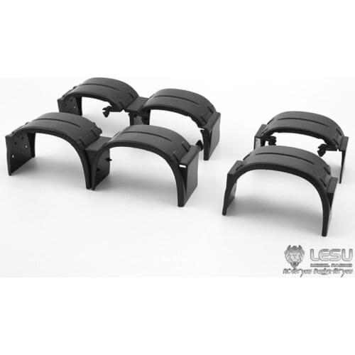 LESU Plastic Mudguard Fender for 1/14 RC DIY TAMIYA MAN 6x6 6x4 Tractor Truck Model Car