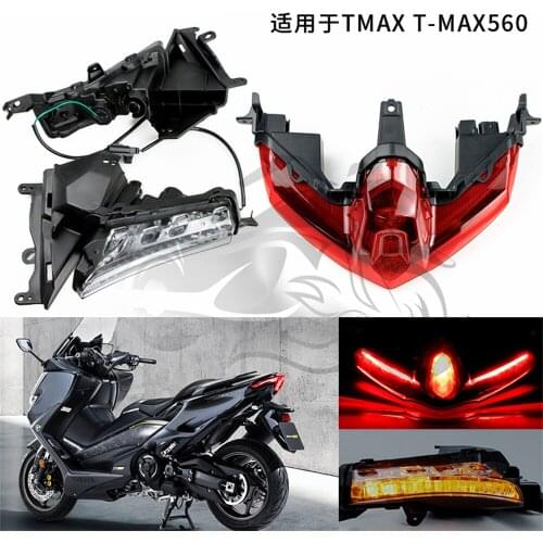 LED Front Rear Tail Brake Light Turn Signal Integrated Fit for YAMAHA T-MAX560 TMAX560 Tech Max 2020 2021 XPTMAX 560 Tail Light