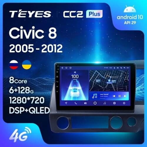 TEYES CC2L CC2 Plus For Honda Civic 8 FK FN FD 2005 - 2012 Right hand driver Car Radio Multimedia Video Player Navigation GPS Android No 2din 2 din dvd