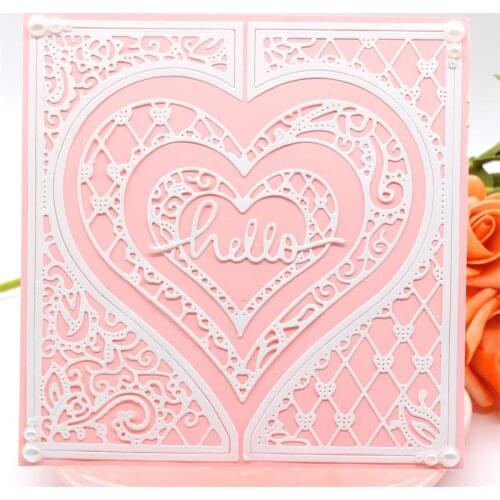 YPP CRAFT Heart Frame Metal Cutting Dies Stencils for DIY Scrapbooking/photo album Decorative Embossing DIY Paper Cards