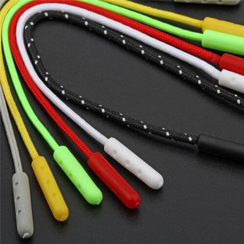 1000pcs Zipper Puller Two Pole End Fit Rope Tag Fixer Zip Cord Tab Replacement Clip Broken Buckle for Sewing Clothes Travel Bags
