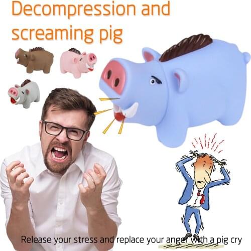 4 Colors Are Optional Decompress Vent Scream Pig Ccream Pig Creative Stress Relief Toys Antistress Squeeze Decompression Toys