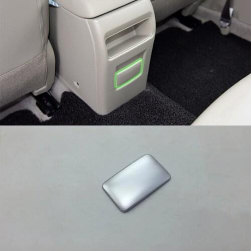 Car Accessories Interior Decoration ABS Rear Armrest Box Cover Decoration Trim 1pcs For Nissan Tiida 2016 Car Styling
