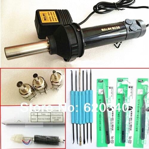 Free shipping 8032 Hand Held Hot Gun HOT AIR desoldering Tool station 220V Heat Gun BGA Rework Solder Station