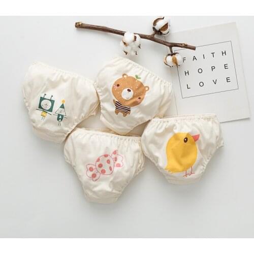 Free shipping! Baby underpants mens and womens baby briefs cotton cartoon design cute