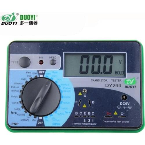1pc DUOYI DY294 Digital Transistor DC parameter tester Transistor Semiconductor Parameter Tester Meter