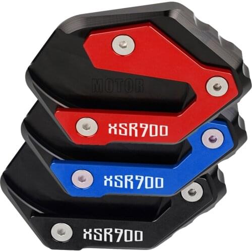 CNC Motorcycle XSR 900 Kickstand Foot Side Stand Enlarge Pad Support Plate For Yamaha XSR900 2015 2016 2017 2018 2019 2020 2021