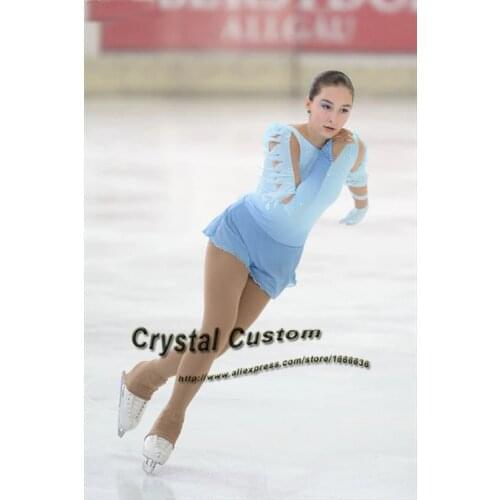 Kids Figure Skating Dresses With Spandex Fashion New Brand Ice Skating Dresses Competition DR3426