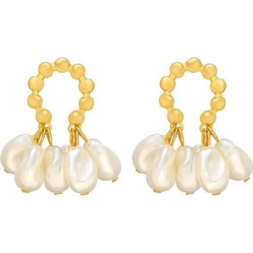 Geometry Pearl Earrings temperament lady Earrings Fashion fashion fashion jewelry wholesale