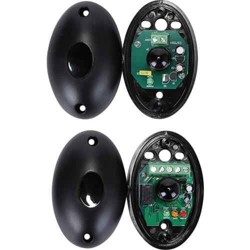 DC12-24V Infrared Sensor Detector Beam Automatic Gate Door Garage Shutter Barrier Detector for Door Window Burglar Alarm System